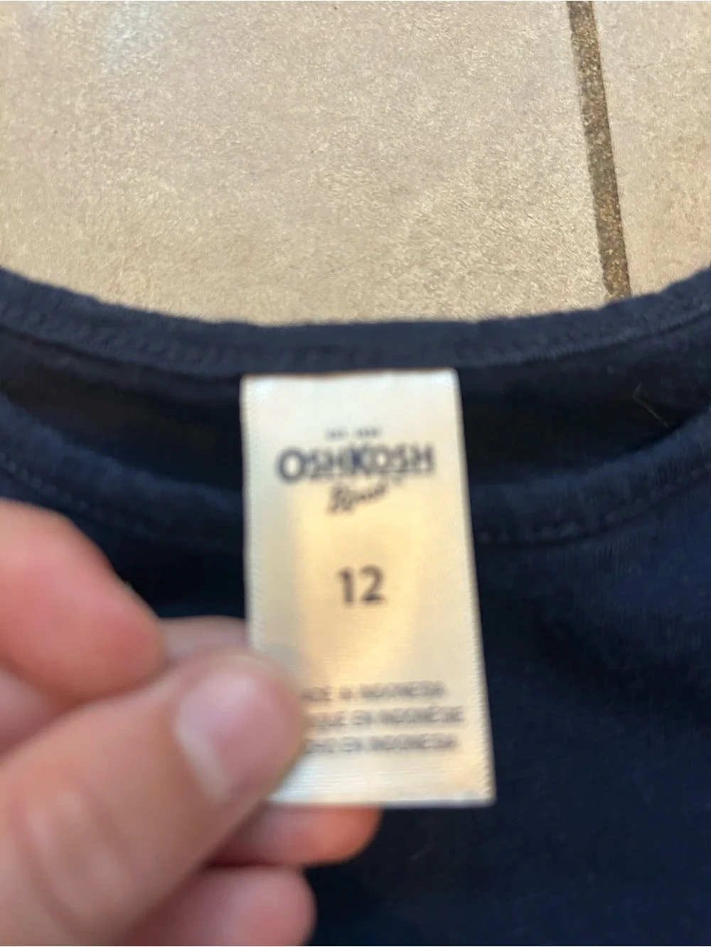 OshKosh B'gosh Navy Ruffle-Accent Knit Dress